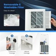 Costway 6000 BTU (8000 BTU ASHRAE) Portable Air Conditioner 3-in-1 AC Unit With Cool Dehum Fan Sleep Mode