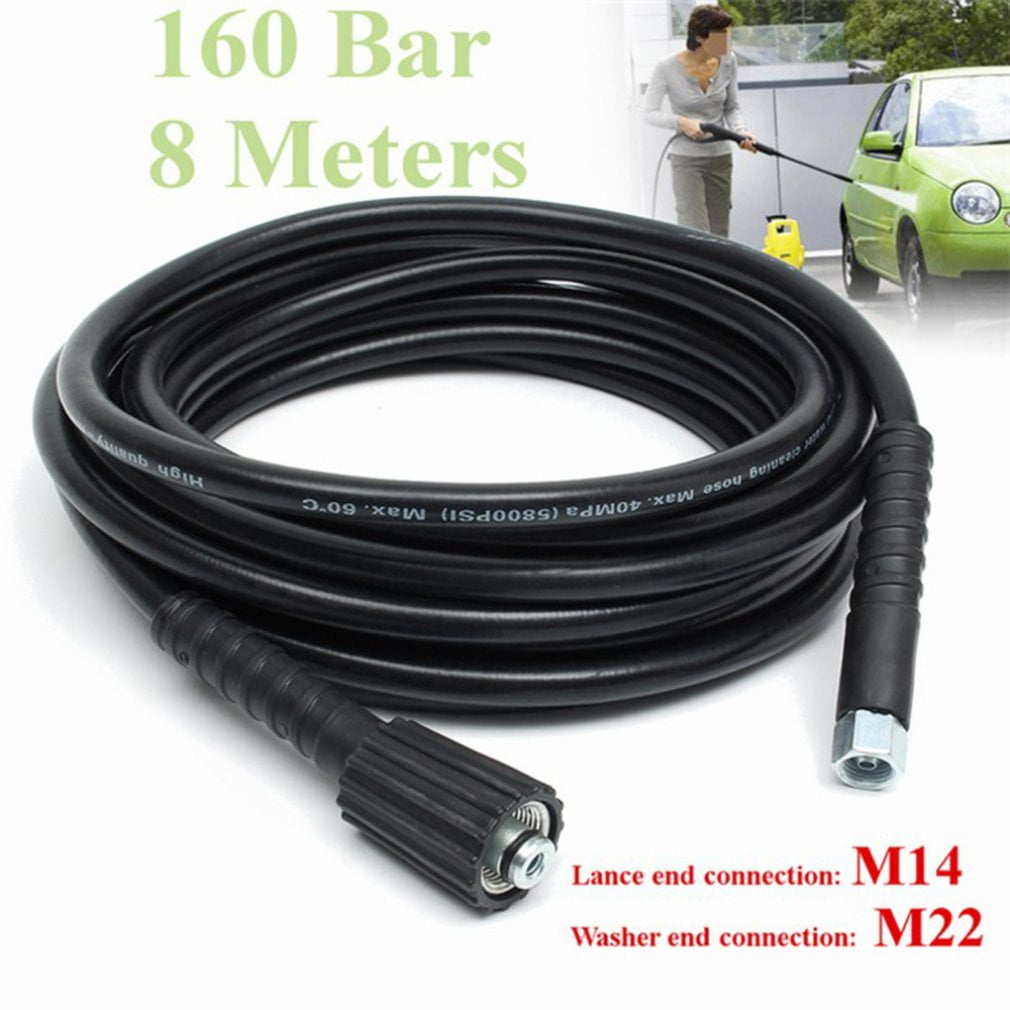 8m 2300PSI High Pressure Washer Cleaning Machine Hose Tube Pipe M22