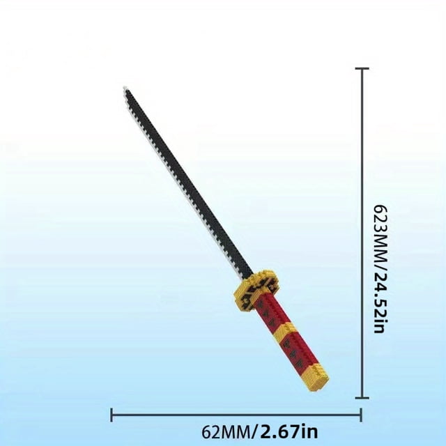 Magic Knife Thousand Blades Anime Building Blocks Assembled Model Weapon Scabbard Bricks Toys Boy Educational Toy Gift
