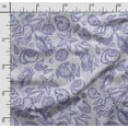 thumbnail image 2 of Soimoi Sea Shell Print,Cotton Poplin, Sewing Fabric Sold by The Yard 42 Inch Wide,Sewing Craft Quilting/Quilt Making Fabric, Blue, 2 of 5