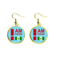 thumbnail image 1 of Soy de la isla de Norfolk Ear Dangle Golden Drop Earring Jewelry Mujer Unbranded M, 1 of 3