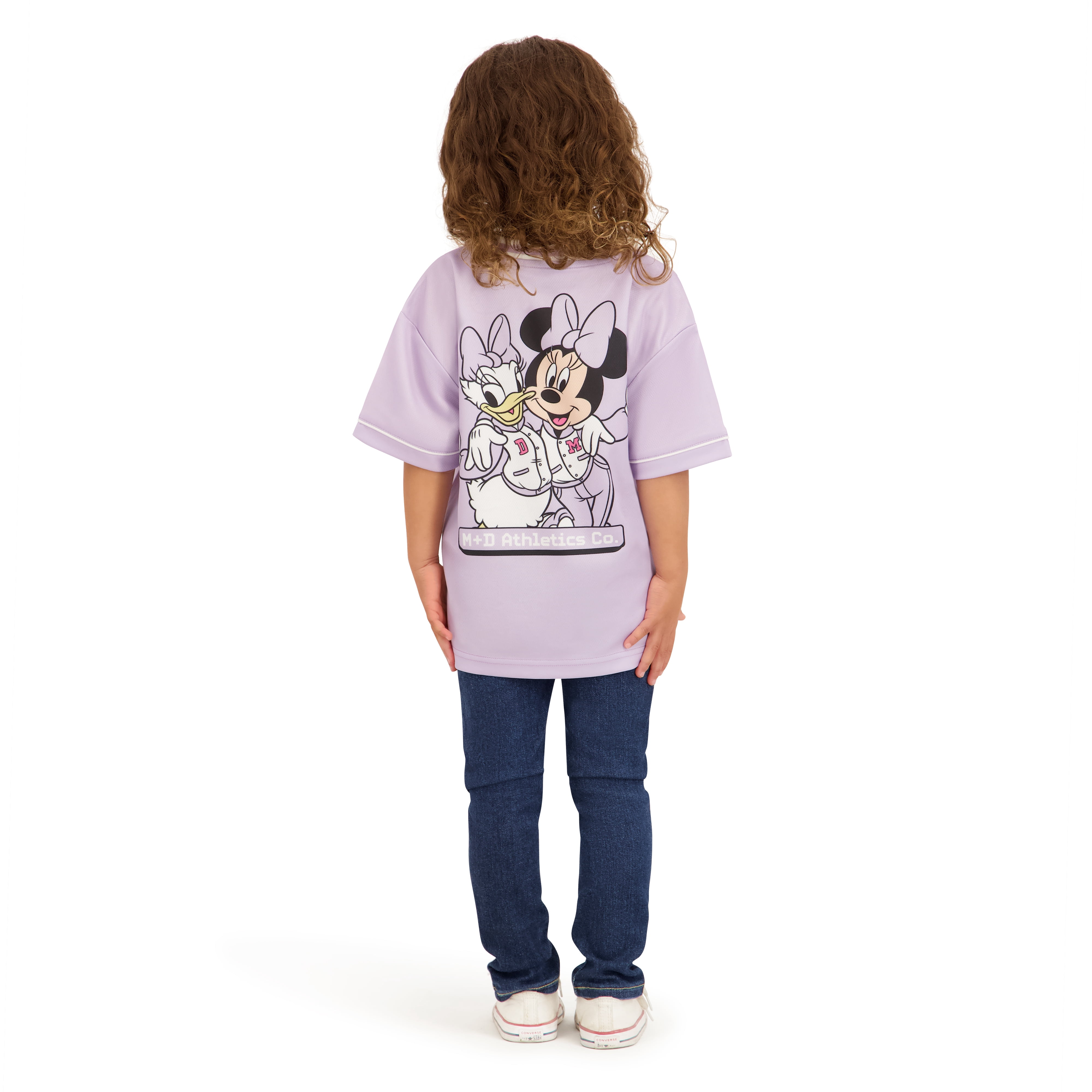 Minnie & Daisy Toddler Girl Short Sleeve Jersey, Sizes 12 Months-5T