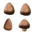 thumbnail image 4 of 4 piezas de ganchos de madera para montaje en pared, perillas para gabinete, manijas de madera livianas, madera Triángulo, 4 of 9