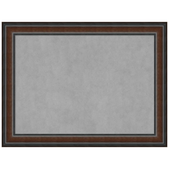 Amanti Art Cyprus Walnut Framed Magnetic Board 33 x 25 in.
