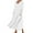 White, variant on IROINNID Maxi Dress for Women Long Sleeve Color Cotton Linen Round Neck Pocket Dress ,Green