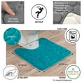 thumbnail image 3 of Contour Bath Rug Memory Foam Mat 3D Pebble 20”L x 20”W Peacock Blue, 3 of 6
