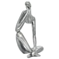 thumbnail image 6 of Adam & Friends Home Decor Thinking Man Sculpture | 1-Piece | Pewter, 6 of 6