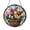 Acrylic 3.5 Inch, variant on Imaginary Flower Basket Stained Glass Suncatcher For Window Hanging, Fantasy Spring Egg Art Decor With Colorful Floral Details, Aesthetic Nature Room Ornament, Decorative Bright Indoor Present