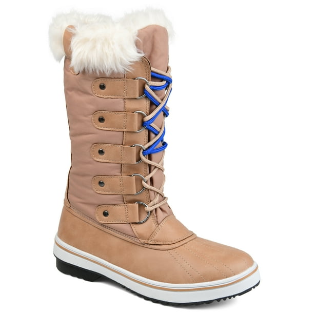 Brinley Co. Womens Lined Laceup Snow Boot