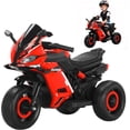 thumbnail image 1 of Moto Electrica Infantil Niño, Carro Electrico Niño Montable con Luz Led y Musica, Triciclo con Modo de Retroceso, Velocidad Máxima 4KM/H, Autonomía de 45 Minutos, 1 of 7