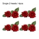thumbnail image 5 of Flores artificiales Naiovety 4X decoración de boda realista rojo, 5 of 6