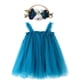 thumbnail image 4 of Vestido de verano popular para niñas, vestido de princesa dulce de malla, falda con orejas de madera y tocado, 4 of 5