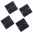 thumbnail image 1 of 100 piezas de soportes adhesivos para bridas de cables, 20 x 20 x 6 mm, color negro, 1 of 5