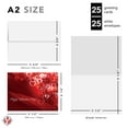 thumbnail image 2 of Happy Valentine’s Day Greeting Cards and Envelopes, Beautiful and Romantic Small Scattered Love Hearts Greetings for Husband, Wife, Boyfriend, or Girlfriend | 4.25 x 5.5” (A2 Size) | 25 per Pack, 2 of 6