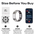 thumbnail image 2 of Reebok Smart Ring for Women or Men - Matte Black, Size 7 Fitness Ring - The Next Generation of Wearable Technology - Fitness and Sleep Tracker, 2 of 7