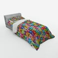 thumbnail image 3 of Ambesonne Colorful Bedding Set 4 Pcs, Pirate Flags Deisgn, Queen, Multicolor, 3 of 3