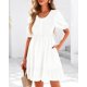 thumbnail image 2 of Vestido BTFBM Spring Empire Cintura para Mujer 2025 Verano Blanco, 2 of 9