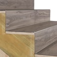 thumbnail image 3 of M-D Building Products 31847 6 - 7.5mm 84 in. Satin Nickel Aluminum Vinyl Plank  Stair Inside Cove, 3 of 6