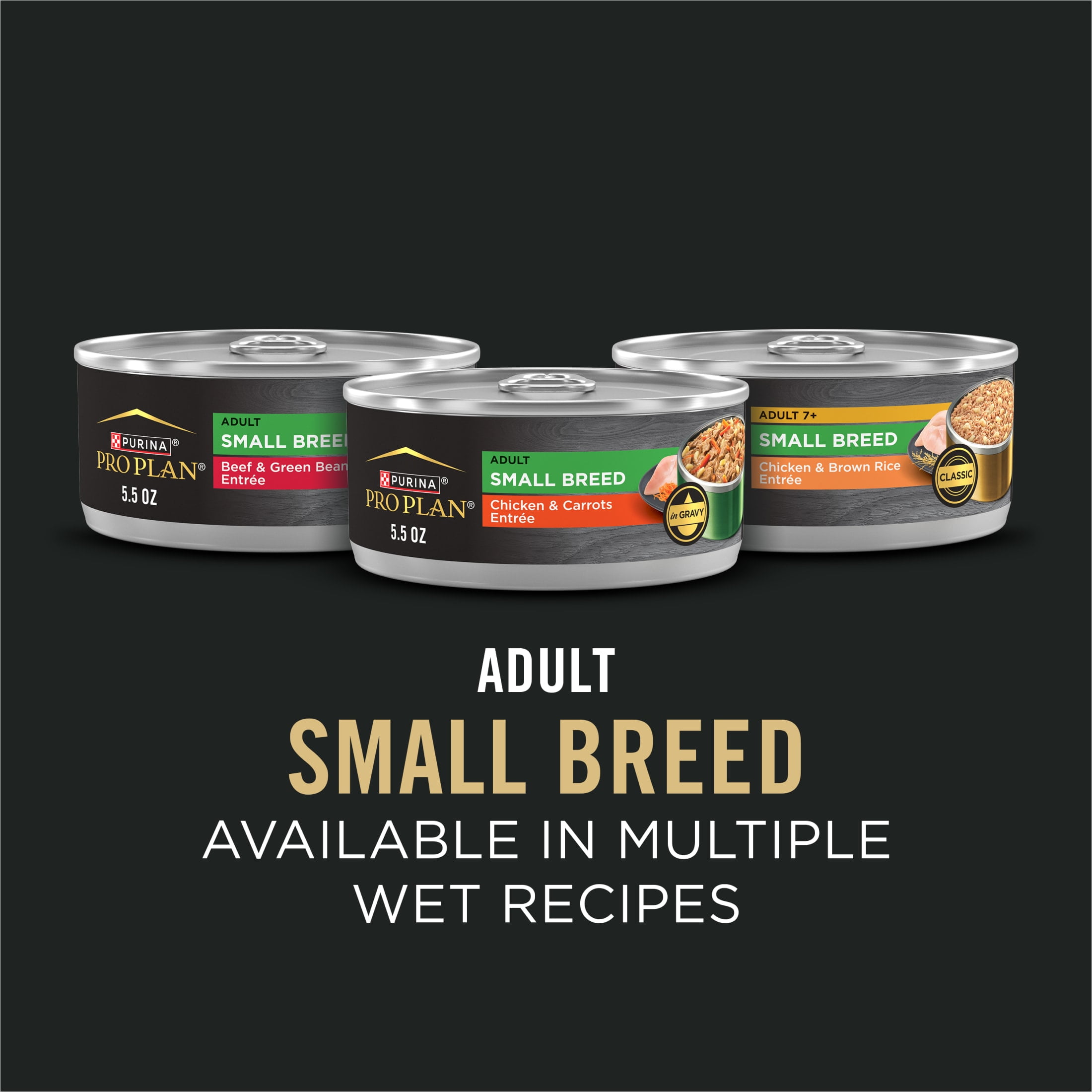 Purina Pro Plan 7 Plus Shredded Blend Chicken and Rice Formula Small Breed Dog Food Senior Formula, 18 lb Bag