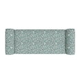 thumbnail image 3 of Homesvale Wallen 56.5"W x 24.5" H Storage Bench Ottoman with Rolled Arms for Living Room, Bedroom, Entryway, Medium Blue Curly Vine Pattern, 3 of 8