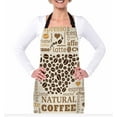 thumbnail image 2 of Yehwow Coffee Cups Made of Coffee Beans Bib Apron For Kitchen BBQ Gardening With Adjustable Neck Strap 27x31 Inch, 2 of 4