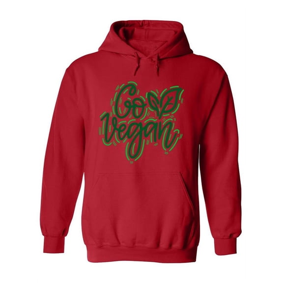 Go Vegan And Helps The Earth Hoodie Women -Image by Shutterstock, Female Small