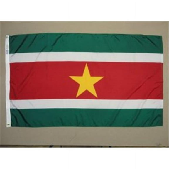 Annin Flagmakers 197875 3 ft. x 5 ft. Nyl-Glo Suriname Flag