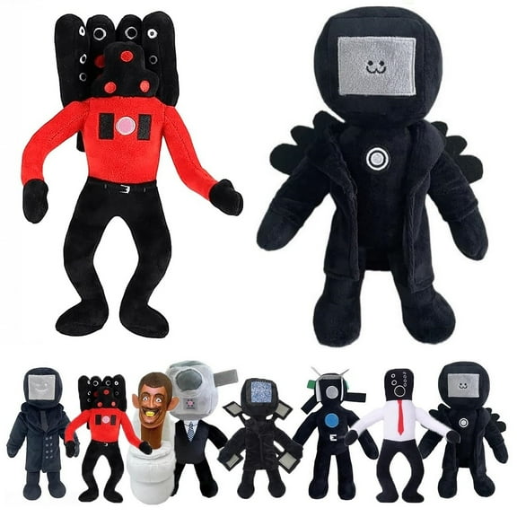 2PCS  Plushies,Speakerman Plush,Cameraman Plush 11.2in Stuffed Animal Plushie Doll Toys Gift for Kids Fans Collectors Aldults Gift