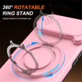 thumbnail image 5 of Slide Privacy Lens Phone Case for Apple iPhone Air, Built-in Magnetic Ring 360° Rotatable Metal Kickstand Hard PC Soft TPU Shockproof Protective Case, 5 of 8