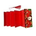thumbnail image 3 of Injueey Lote de 10 tarjetas de felicitación navideñas con forma de billetera y sobre para difundir alegría y alegría. Kits de decoración para fiestas rojo, 3 of 5