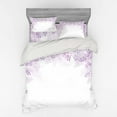 thumbnail image 2 of Ambesonne Flower Bedding Set 3 Pcs, Lilac Blossoms Spring, Twin XL, Pale Mauve Lavender, 2 of 3
