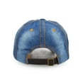 thumbnail image 3 of Denim Baseball Cap, Unisex Sport Hat Casual Women Men Sun Hat Outdoor Cowboy Cap Dilapidated Design Blue, 3 of 6