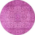 thumbnail image 1 of Ahgly Company Indoor Round Persian Pink Traditional Area Rugs, 5' Round, 1 of 4