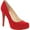 Red, variant on Parisah Women's Platform Stiletto Dress Heels Pumps Shoes