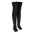thumbnail image 3 of Puños de punt mujer, calentadores de piernas, calentadores de piernas, calentadores de piernas, leggings de punto, medias de 80 cm, calcetines l Negro Soledad Sobre la rodilla Muslo Medias altas, 3 of 10