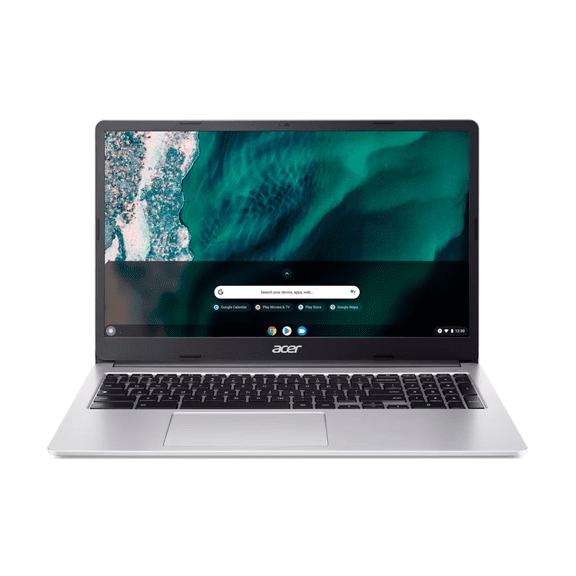 Restored Acer Chromebook 315 15.6" Laptop Intel Processor N4500 4GB RAM Pure Silver 1920 × 1080 Full HD