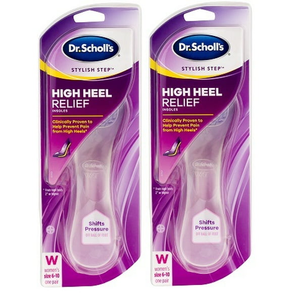 Semelles Intérieures Dr. Scholl'S Stylish Step High Heel Relief Taille 6-10, 1 Paire