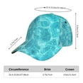 thumbnail image 3 of Yiaed Coral And Seashell On The Beach Print Cap Adjustable Size for Running Workouts and Outdoor Activities All Seasons, 3 of 5