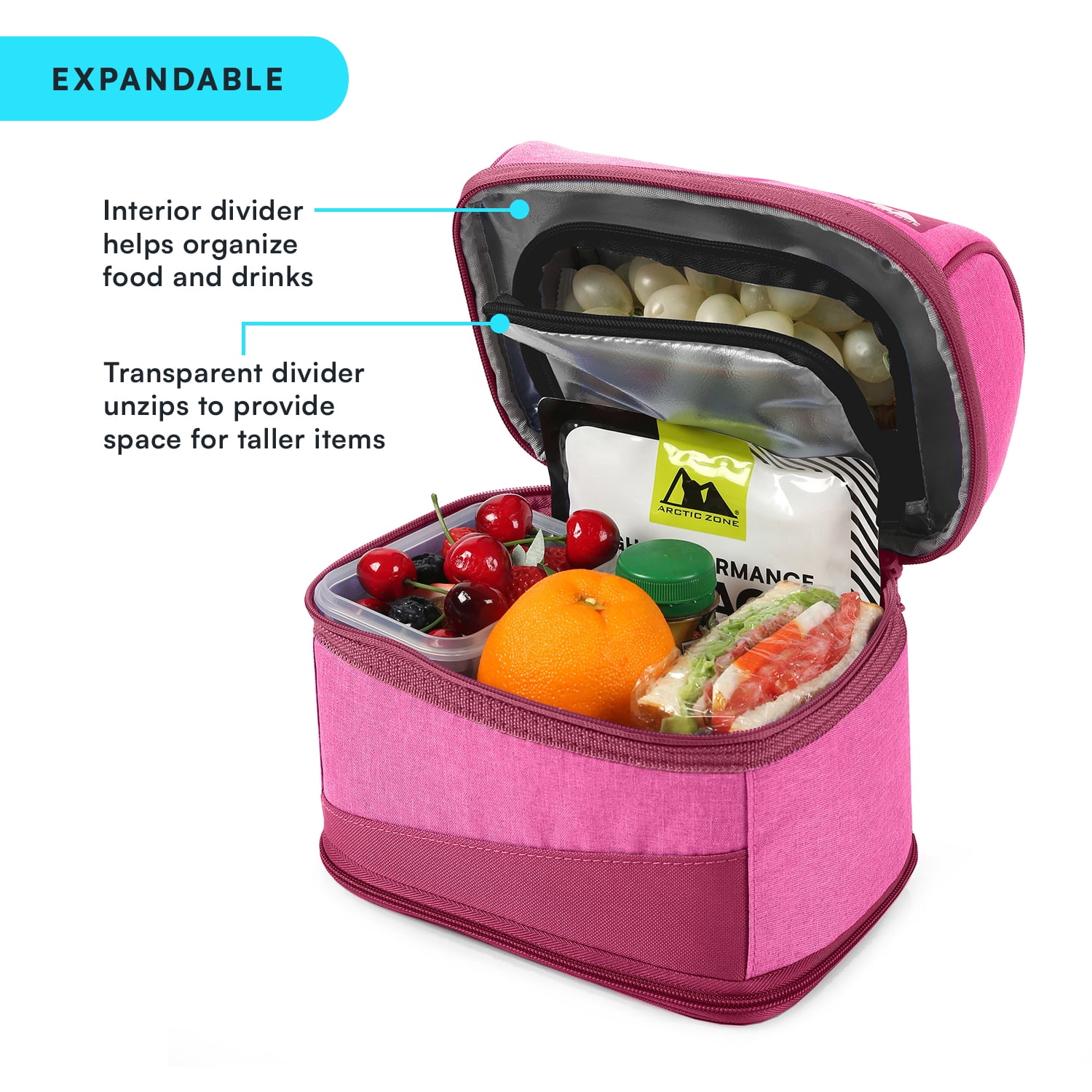 Arctic Zone Expandable Secret Bucket, Pink