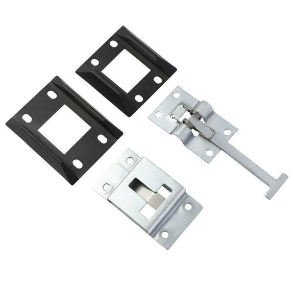 Sparsain 1 Pair Stainless Steel RV Trailer Door Brackets T-Shaped Entry Door Latch for Camper