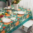 thumbnail image 2 of Floral Table Cloth Rectangle Table 60x102in-Flower Rectangle Tablecloth for Spring/Summer-Waterproof Farmhouse Fabric Table Clothes for Thanksgiving(Green-60X102in), 2 of 6
