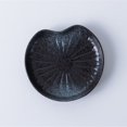 thumbnail image 2 of Ceramic Tableware Food Serving Plate Fish Salad Dishes Lotus Leaf Pattern Snack Tray Plate for Restaurant (5 Inches Black), 2 of 8