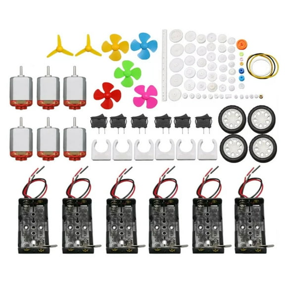Motor Kits With Accessories For Science Projects Including Holder Propeller And Plastic Gears