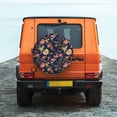 thumbnail image 6 of Naloa Flower PVC Leather Spare Tire Wheel Cover for Car Truck SUV Camper Trailer Universal Fit many size17 inch, 6 of 6