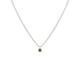 thumbnail image 1 of Collar con colgante de piedra natal creada de corte redondo brillante de plata de ley, collares para mujer, sintético, 1 of 5