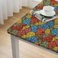 thumbnail image 5 of HAOXIT Autumn Pattern Square Tablecloth,Stain Wrinkle Resistant Reusable Washable Print,for Kitchen Indoor Outdoor Events Party Decor(Multicolor) 36*36, 5 of 8