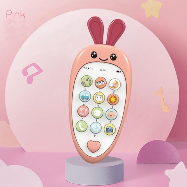 EGNMCR Téléphone d'Éducation Précoce pour Enfants Casse-Tête Machine à Histoires Musicales Bilingue Appel d'Éducation Précoce Cadeaux d'Anniversaire pour Enfants