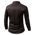 thumbnail image 3 of GigrtiJin Mens Bussiness Office Tops Striped Lapel Button Down Long Sleeve Shirt Formal Dress Blouse, 3 of 3