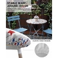 thumbnail image 6 of Round Fitted Tablecloth with Elastic Edge Patriotic Star on Wood Board Table Cloth for 45"-52" Circle Tables,Waterproof Oil-Proof Table Cover for Outdoor Picnic Party Events,Independence Day USA Flag, 6 of 6