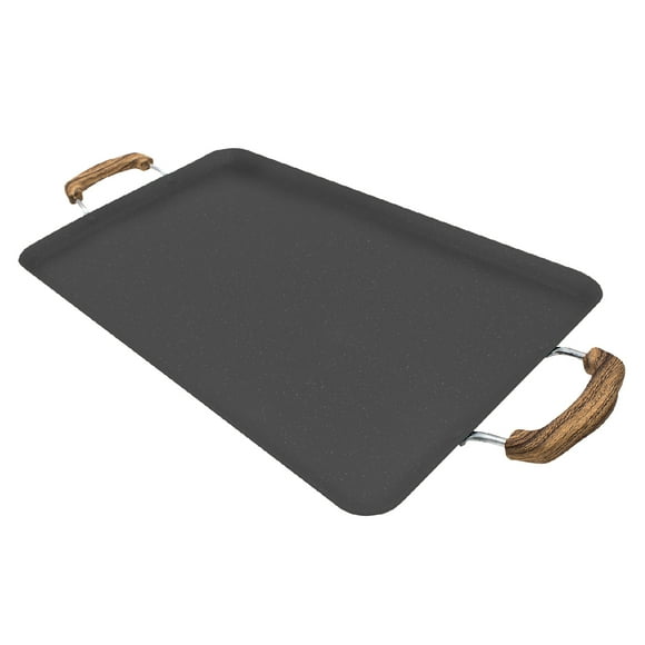Comal LoveCook Rectangular Antiadherente Mármol Color Gris Oscuro